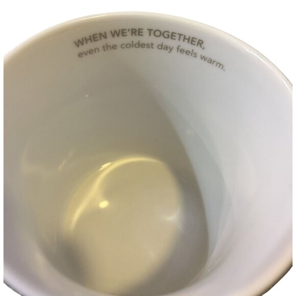 Starbucks 2011 Exclusive Large Gray Snowman Mug 16oz With Red Hat & Purple Scarf - Picture 4 of 4